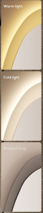 Emer Organic Shape LED Backlit Wall Mirror - Matte Grey Acrylic Edge