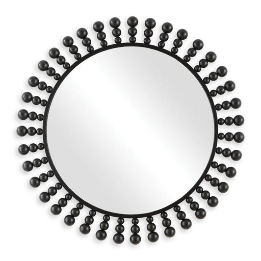 Uttermost Aziel Black Round Wall Mirror