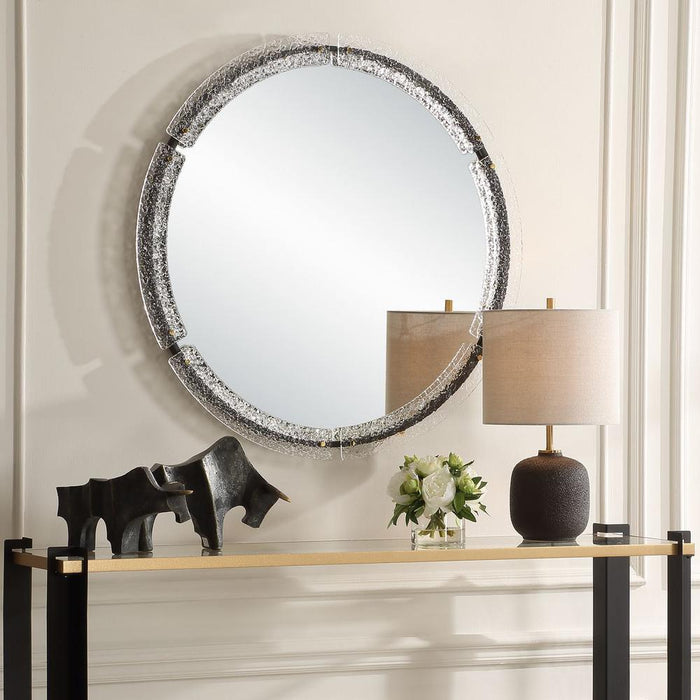 Uttermost Crystalline Round Wall Mirror