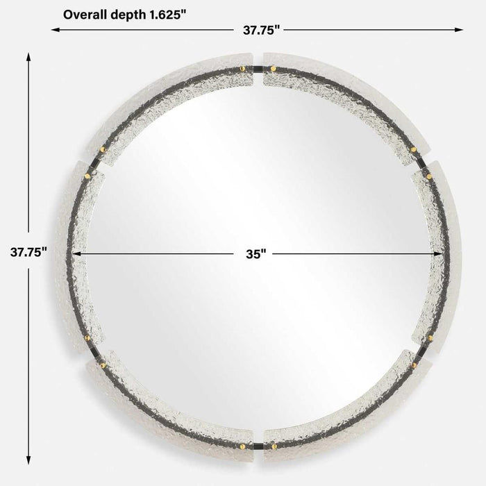 Uttermost Crystalline Round Wall Mirror