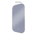 Ace Curved Corners Backlit LED Mirror- Medium 45cm x90cm Brushed Nickel / No demister