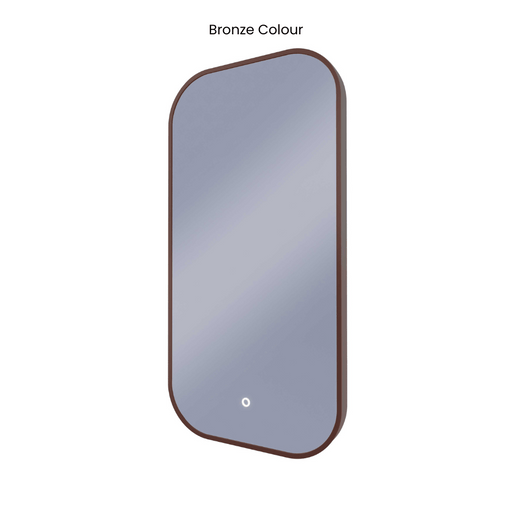 Ace Curved Corners Bronze Backlit LED Mirror