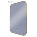 Ace Curved Corners Brushed Brass Backlit LED Mirror- Large 60cm x 100cm