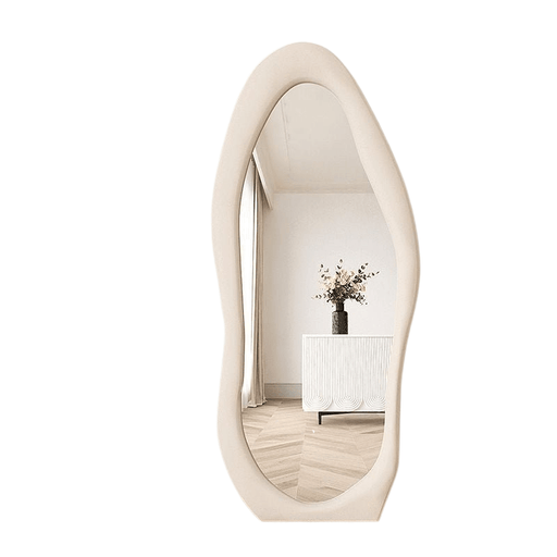 Adalyn Pearl White Wave Full Length Wall Mirror