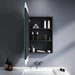 Alder Black Bathroom Mirror Rectangle Shaving Cabinet