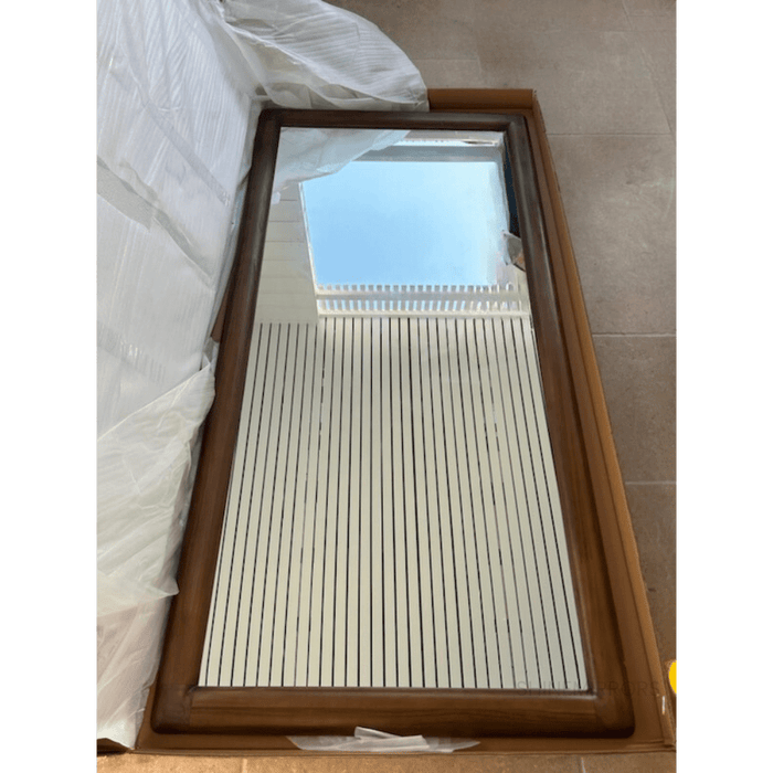 Alicia Brown Teak Large Wall Mirror