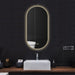 Amara Oval Pill Shaped Backlit LED Mirror with Adjustable LED Colour