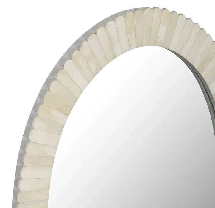 Amity Bone Inlay Oval Mirror