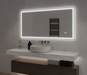 Anthony Rectangle Frontlit and Backlit LED Mirror with Adjustable LED Colour