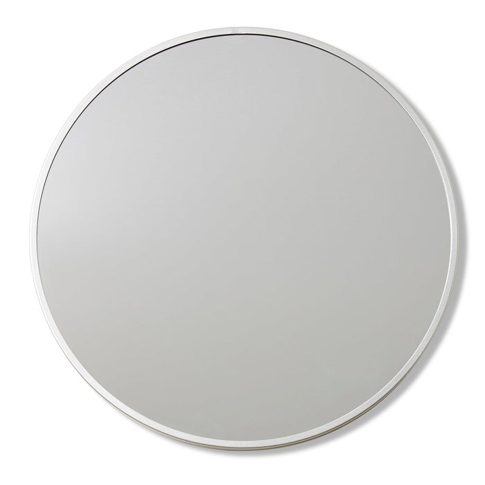 Blaze Silver Round Mirror