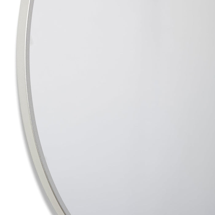 Blaze Silver Round Mirror