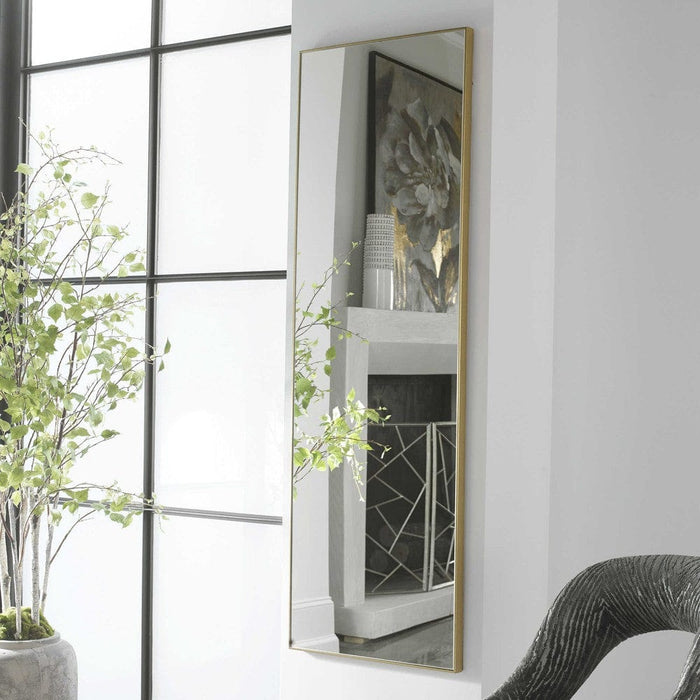 Cora Gold Rectangle Wall Mirror