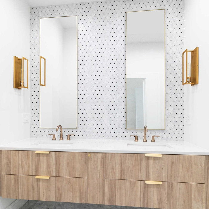 Cora Gold Rectangle Wall Mirror