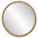 Eddie Gold Round Wall Mirror