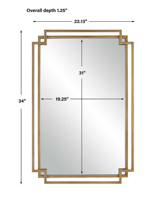 Estrel Decorative Gold Wall Mirror