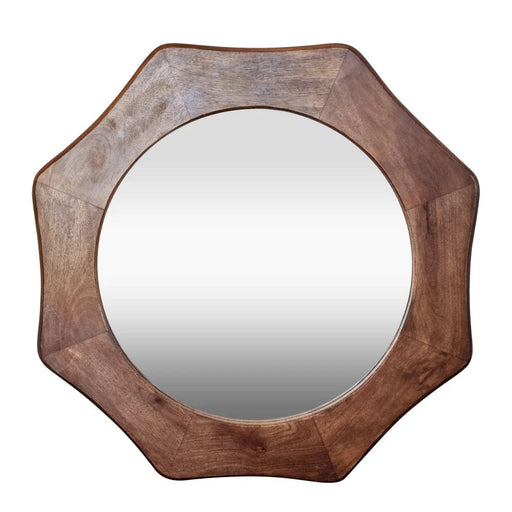 Fiya Round Natural Mirror