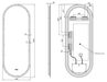 Gatsby Oval Frameless Frontlit LED Bathroom Mirror