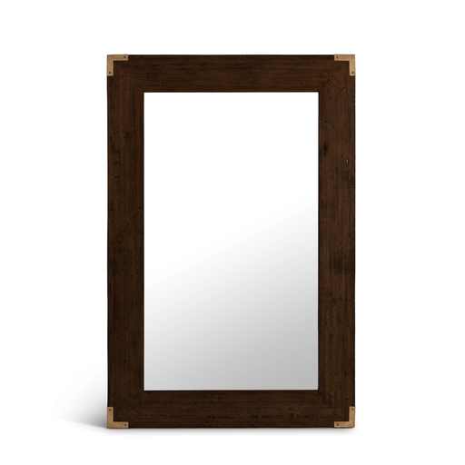 Humen Large Dark Brown Wall Mirror