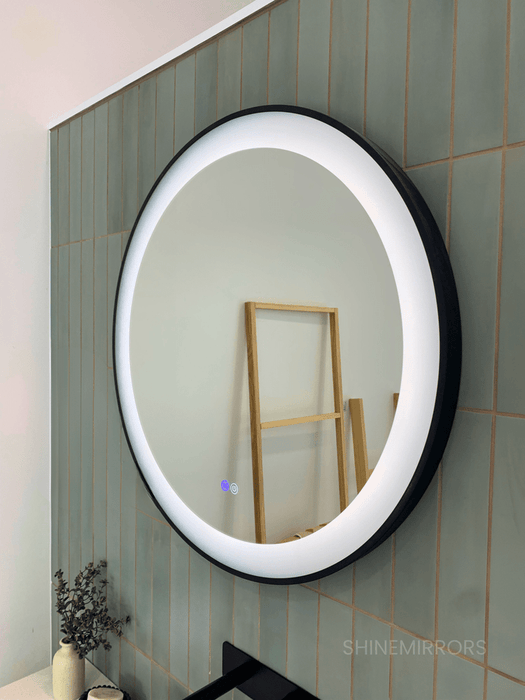 Irene Black LED Frontlit Bathroom Mirror