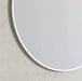 Jade White Round Wall Mirror