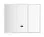 Jalen White 3 Door LED Bluetooth Bathroom Wall Cabinet Mirror