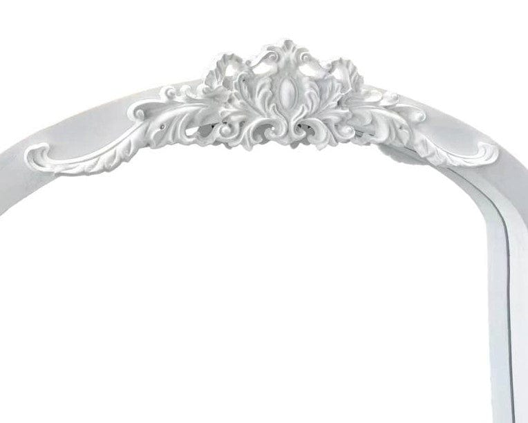 Janina White Arched Full Length Wall Mirror