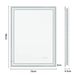 Jenova LED Rectangle Bathroom Mirror