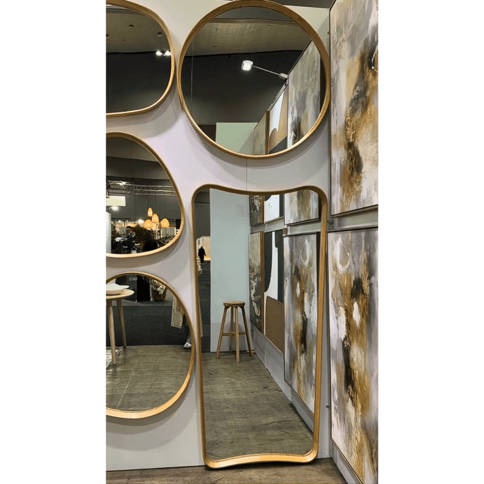 Julia Oak Full Length Wall Mirror