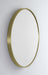 Keilo Gold Round Wall Mirror