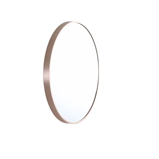 Keilo Rose Gold Round Wall Mirror Medium: 61cm x 4cm x 61cm