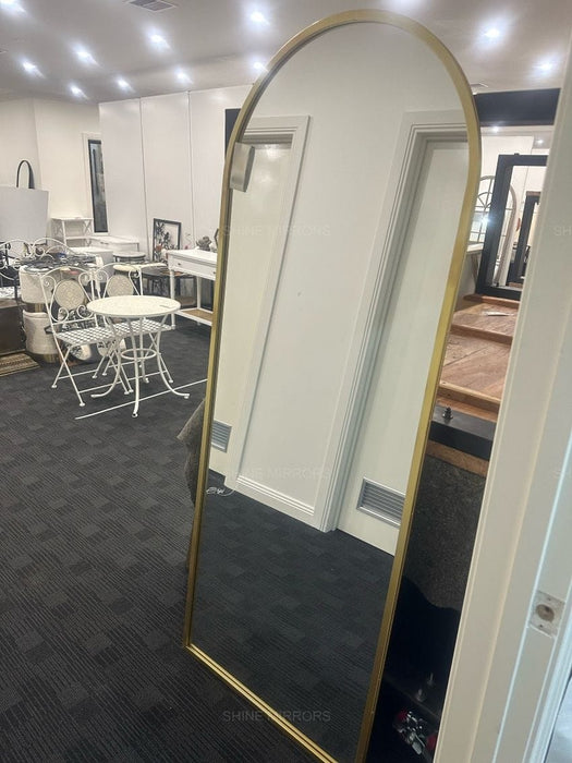 Kirby Gold Arch Floor Mirror