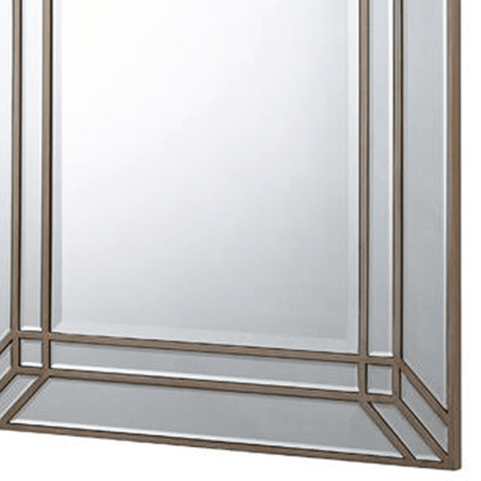 Ladana Rectangle Silver Wall Mirror