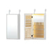 Lany White Wall-Mounted Jewelry Cabinet Mirror