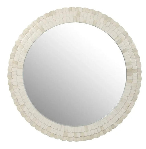 Liza Bone Inlay Round Mirror