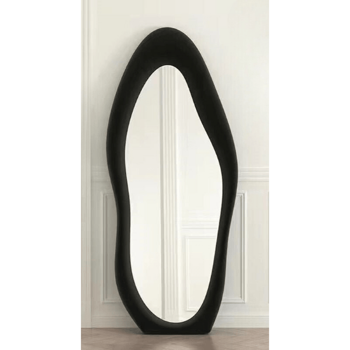 Logan Black Wave Full Length Wall Mirror