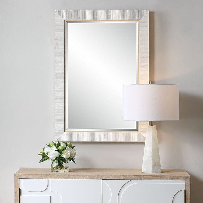 Louisa Textured Bevel Wall Mirror