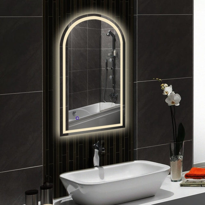 Lucinda Arched LED Frontlit Bathroom Mirror