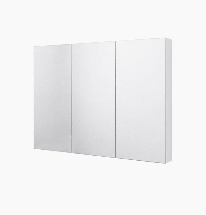 Maribel 3 Door White Mirror Cabinet 120cm x 14cm x 90cm H