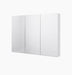 Maribel 3 Door White Mirror Cabinet 120cm x 14cm x 90cm H