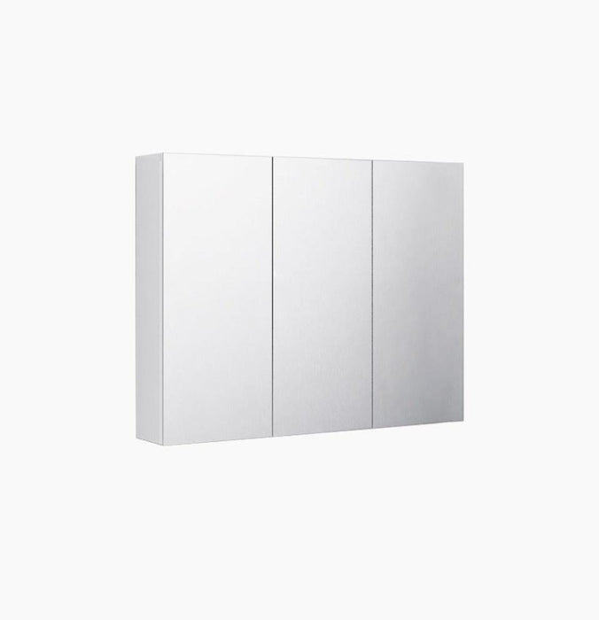 Maribel 3 Door White Mirror Cabinet 75cm x 14cm x 60cm H