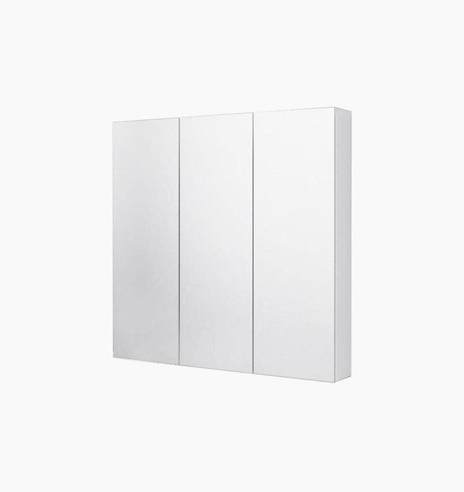 Maribel 3 Door White Mirror Cabinet 90cm x 14cm x 90cm H