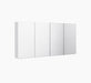 Maribel 4 Door White Mirror Cabinet