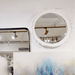 Meridian Round White Wall Mirror