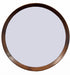 Merindah Dark Walnut Round Wall Mirror