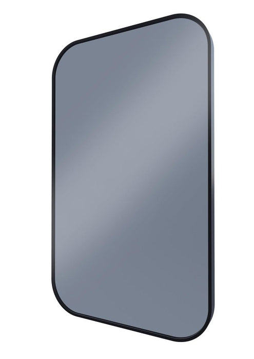 Milo Black Curved Rectangle Wall Mirror