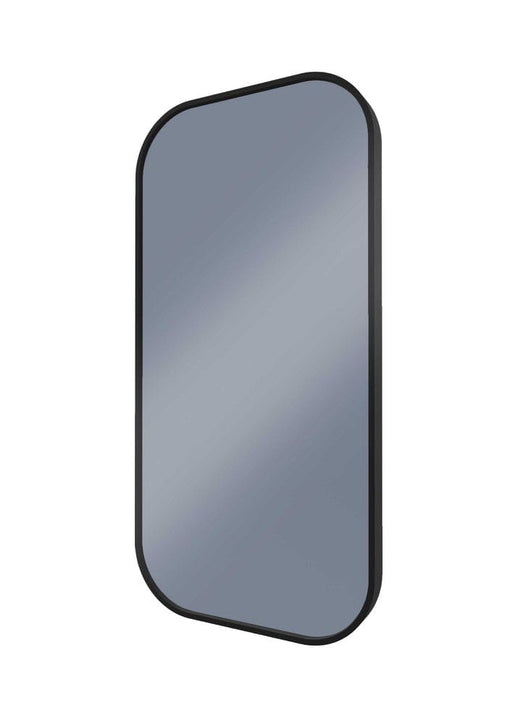 Milo Black Curved Rectangle Wall Mirror