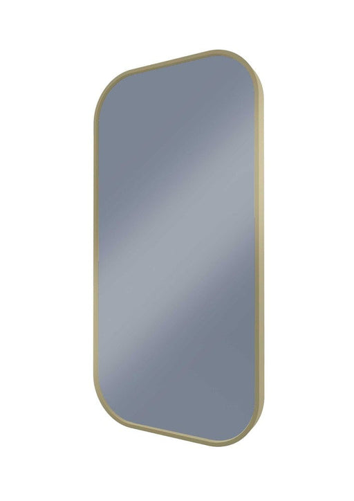 Milo Brass Curved Rectangle Wall Mirror