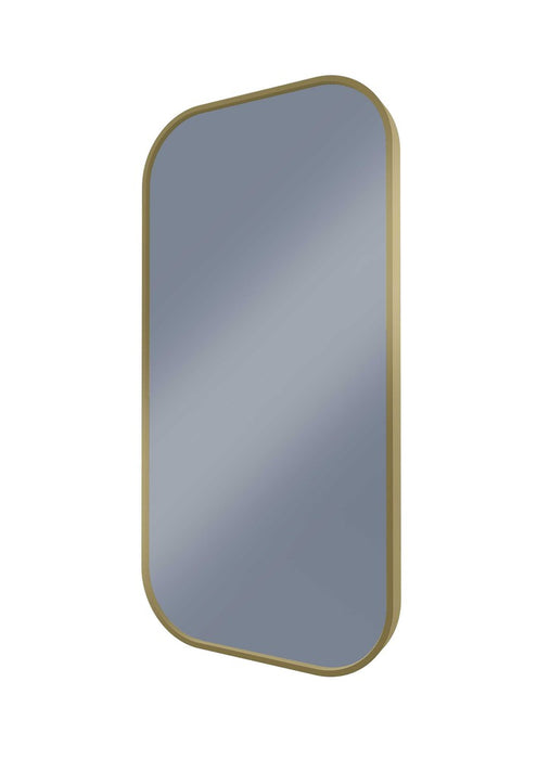 Milo Gold Curved Rectangle Wall Mirror