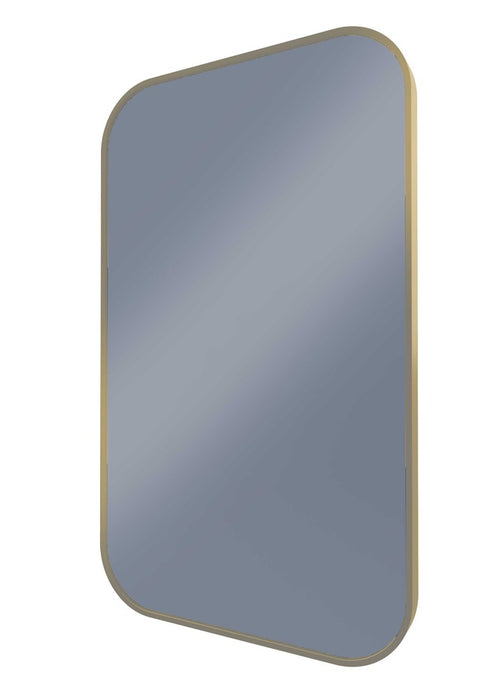 Milo Gold Curved Rectangle Wall Mirror