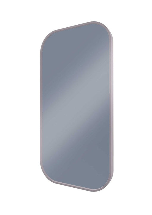 Milo Nickel Curved Rectangle Wall Mirror